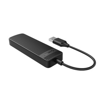 USB хъб Orico FL02-BK-BP, 4 порта, от USB Type-A към 4x USB 2.0 Type-A, 480 Mbps, черен | JAR Computers USB хъб Orico 4 port Black FL02-BK-BP