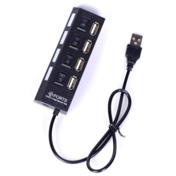 USB Хъб Royal CY-2163, 4 порта, USB 2.0, защита от претоварване 500mA image