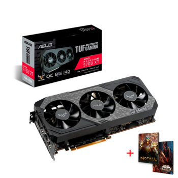 Видео карта AMD Radeon RX 5700 XT с подарък игра World of Warcaft: Shadowlands и Godfall, 8GB, Asus TUF Gaming X3 OC edition, GDDR6, 256bit, Display Port, HDMI | JAR Computers Asus TUF Gaming X3 Radeon RX 5700XT OC Edition 8GB