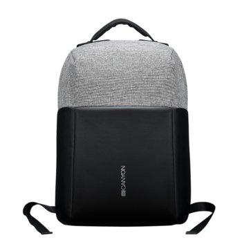 Раница за лаптоп Canyon CNS-CBP5BG9, за лаптопи до 15.6" (39.62 cm), цип със защита против кражба, водоустойчива, черна/сива | JAR Computers Canyon CNS-CBP5BG9