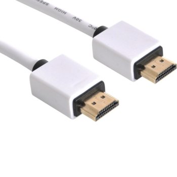 Кабел Sandberg 308-98, HDMI(м) към HDMI(м), 2m, бял, Ethernet | JAR Computers Sandberg 308-98 HDMI(м) към HDMI(м) 2м