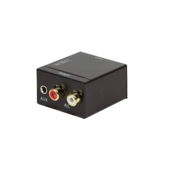 Преходник LogiLink CA0101, от Toslink (ж) и Coaxial (ж) към Chinch (ж) и Jack(ж), 3.5mm | JAR Computers LogiLink CA0101