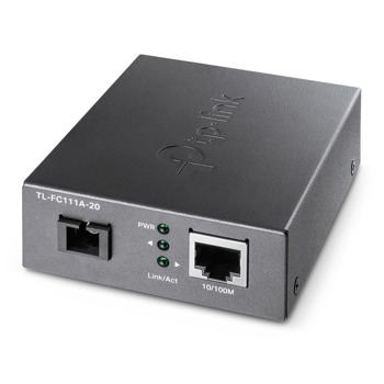 Медиа конвертор TP-Link TL-FC111A-20, 10/100M WDM Media Converter, 1x 10/100 Mbps RJ45 Port (Auto MDI/MDIX), 1x SC fiber optic Port, 1x 10/100 Mbps single SC/UPC port | JAR Computers TP-Link TL-FC111A-20
