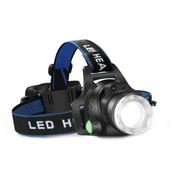 Челник Led H19, 2x 18650 батерии, от 150 до 200lm, черен | JAR Computers Челник Led H19