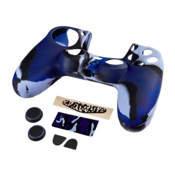 Комплект Hama "Blue Camo" 7in1 аксесоари за PS4 геймпад | JAR Computers Hama Blue Camo 7in1 Accessory Pack for PS4