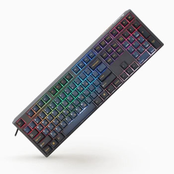 Клавиатура Ducky One 3 Pro Nazca Line, механична, Cherry MX Red суичове, гейминг, RGB подсветка, N-Key Rollover, черна, USB | JAR Computers Ducky One 3 Pro Nazca Line Black Red switch
