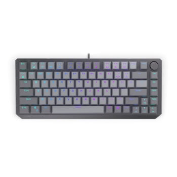 Клавиатура Endorfy Thock V2 75%, механична, червени суичове, гейминг, ARGB подсветка, сива, USB | JAR Computers Endorfy Thock V2 75% Red switch EY5A127