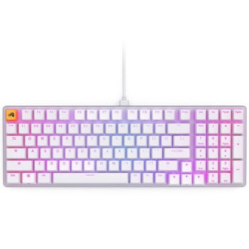 Клавиатура Glorious GMMK 2 Full Size 96%, механична, Glorious Fox Linear суич, гейминг, RGB подсветка, 1000Hz, US подредба, бяла, USB | JAR Computers Glorious GMMK 2 Full Size 96% White Fox Switch US