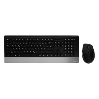 Комплект клавиатура и мишка MEDIARANGE MROS105-GR, безжични, 1600 dpi, черен | JAR Computers MEDIARANGE (MROS105-GR