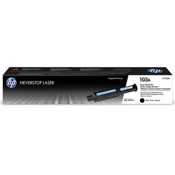 Тонер касета за HP Neverstop Laser 1000/ Neverstop Laser 1200, Black/Черен, HP 103A Neverstop Laser Reload Kit, оригинален, 2500к | JAR Computers HP 103A Black Original Toner Reload Kit