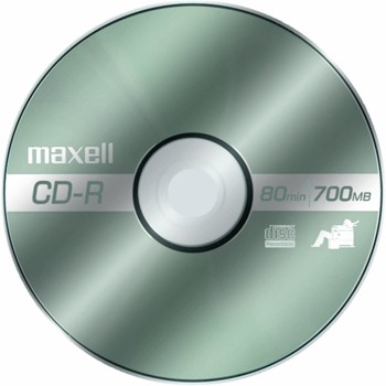 Оптичен носител CD-R80 700MB, Maxell, 1 бр. | JAR Computers CD-R80 MAXELL 700MB 1 бр