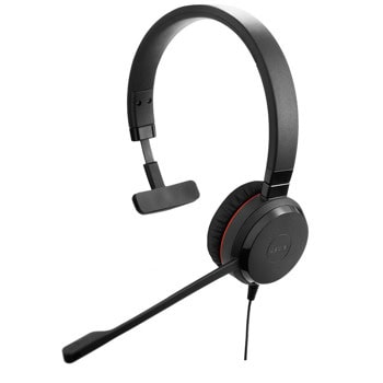Слушалки Jabra Evolve 30 II HS Mono 14401-20, AUX, ултра шумопремахващ микрофон, Wideband/Hi-fi/DSP, черни | JAR Computers Jabra Evolve 30 II HS Mono 14401-20