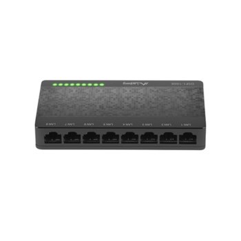 Суич Lanberg DSP1-1008, 1000Mbps, 8x RJ-45 10/100/1000 | JAR Computers Lanberg DSP1-1008