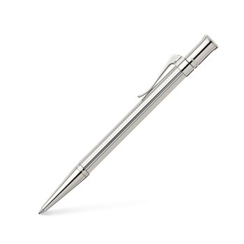 Химикалка Faber-Castell Classic, 0.8 mm дебелина на писане, черен цвят на писане, сребриста | JAR Computers Химикалка Graf von Faber-Castell Classic платина
