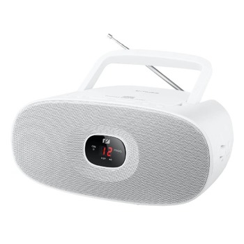 Радио MUSE MD-202 RDW, FM/MW, CD/CD-R/CD-RW, AUX, LED дисплей, 4x 1.5V "C" / R14 / UM2, бяло | JAR Computers MUSE MD-202 RDW MSE00066