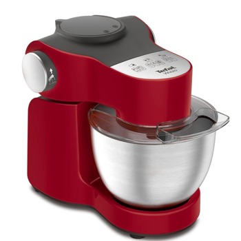 Кухненски робот Tefal QB317538, 1000W, 4 л. капацитет, технология Flex Whisk, червен image