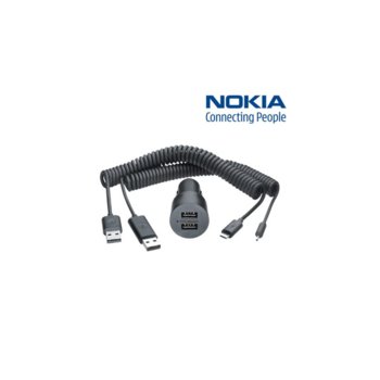 Nokia Car Charger DC-20 Dual 2x microUSB