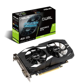 Видео карта nVidia GF GTX 1650, 4GB, Asus Dual, PCI-E 3.0, GDDR5, 128Bit, DP, HDMI, DVI | JAR Computers Asus DUAL-GTX1650-O4G