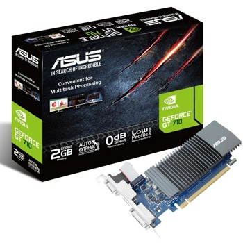 Видео карта Nvidia GeForce GT 710, 2GB, Asus GT710-SL-2GD5, PCI-E 2.0, GDDR5, 64-bit, HDMI, DVI, VGA | JAR Computers Asus GT710-SL-2GD5