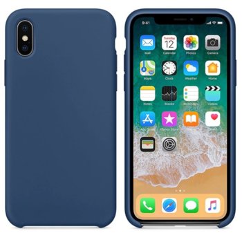 Силиконов гръб Apple iPhone X/XS Син Soft touch