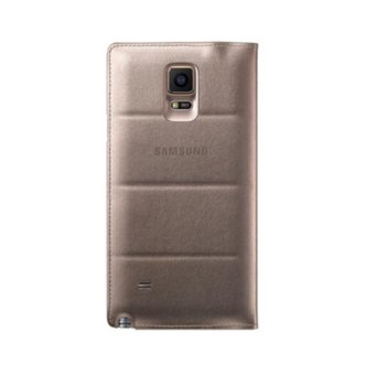 Samsung Flip Wallet Cover for Galaxy Note 4 Gold