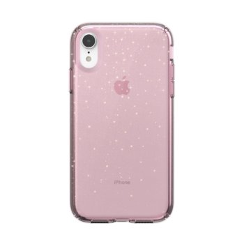 Speck iPhione XR Presidio Clear + Glitter Pink