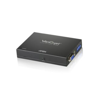 Ресийвър ATEN VE170RQ, от RJ-45(ж) към 1x HDB-15(VGA)(ж), 1x 3.5 мм жак(ж), до 300м чрез Cat 5 кабел, до 1920x1200 резолюция, Deskew функция, 1 устройство | JAR Computers ATEN VE170RQ Reciever