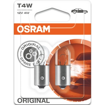 Автомобилна крушка Osram 3893, 4W, 35lm, T4W, BA9s, халогенна, 2 броя в опаковка | JAR Computers Osram 3893 4W 35lm 3893