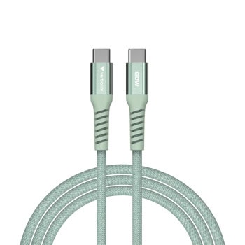 Кабел Verbatim Sync & Charge Magnetic, от USB-C(м) към USB-C(м), 1.2m, 60W, зелен | JAR Computers Verbatim 31864