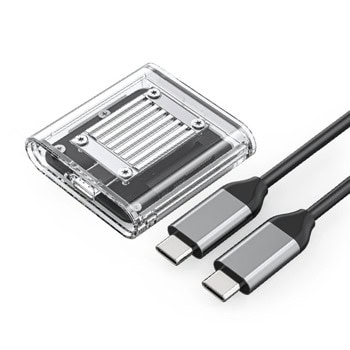 Кутия Orico TC20-M2-10G-GY-BP, за M.2 2230 NVMe, USB 3.2 Type-C, сива | JAR Computers Кутия Orico TC20-M2-10G-GY-BP сива