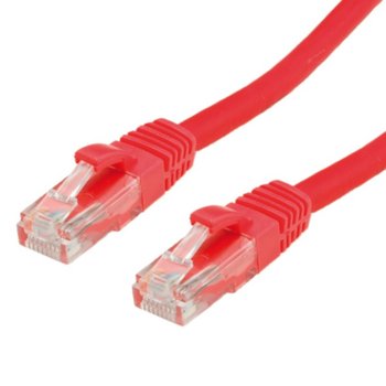 Пач кабел, Roline, UTP, Cat.6, 5m, червен | JAR Computers Roline UTP Cat.6 5m 21.15.1561