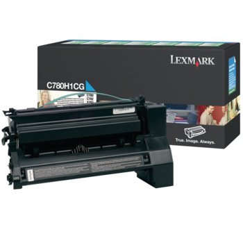 КАСЕТА ЗА LEXMARK C 780/782/X782 - Cyan - Return program cartridge - P№ C780A1CG - заб.: 6000k | JAR Computers КАСЕТА ЗА LEXMARK C 780/782/X782 - Cyan