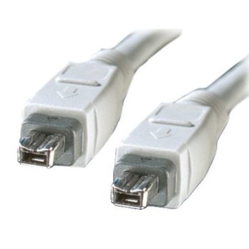 Кабел Roline 11.99.9318, FireWire IEEE 1394, 4pin - 4pin, 1.8m | JAR Computers ROLINE 11.99.9318 IEEE 1394 Fire Wire 4/4-pin 1.8