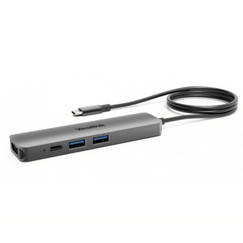 Докинг станция Yealink Byod Box, от USB-C към 1x USB-C, 2x USB-A, 1x HDMI, сива | JAR Computers Yealink Byod Box 1300004