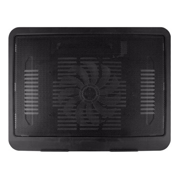 Охлаждаща поставка за лаптоп, DF 15008, до 14" (35.56 cm), чернa | JAR Computers Laptop cooler DF15008 Black
