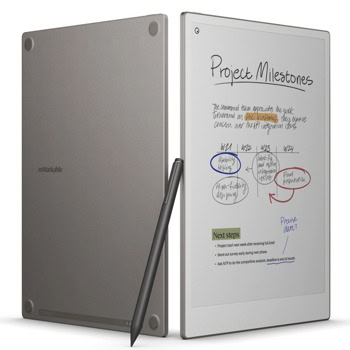 Графичен таблет reMarkable Paper Pro в комплект с маркер за писане Marker Plus и калъф Book Folio(Polymer weave), за писане, наподобява хартия, 11.8" color digital paper display (цветен), USB-C, Wi-Fi | JAR Computers reMarkable Paper Pro Marker Plus Book Folio Polyme
