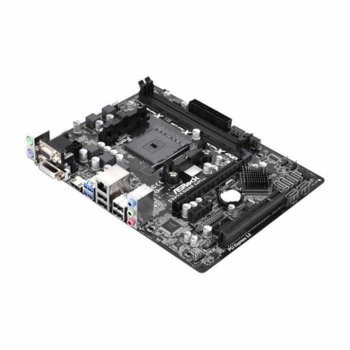Дънна платка ASRock FM2A88M-HD+, AMD A88X, FM2+, DDR3, PCI-E 3.0 (HDMI & DVI)(CF), SB5.1, Lan1000, 8x SATA 6Gb/s RAID 0,1,5,10, 2x USB3.0, mATX | JAR Computers ASRock FM2A88M-HD+