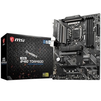 Дънна платка MSI MAG B460 TORPEDO, B460, LGA1200, DDR4, PCI-E 3.0 (DP/HDMI), 6x SATA 6Gb/s, 2x M.2, 4x USB 3.2 Gen 1, ATX | JAR Computers MSI MAG B460 TORPEDO