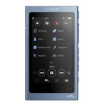 Sony NW-A45HN 16GB 7.8cm screen NFC/Bluetooth blue