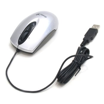 Genius Traveler 320 Silver, оптична, PS/2/USB