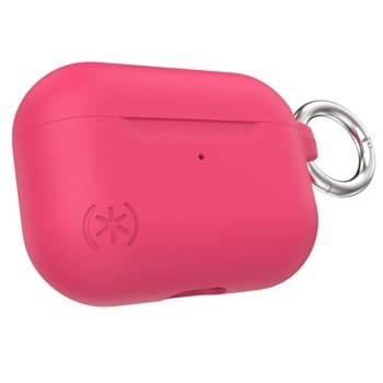 Калъф за слушалки Speck Presidio Pro - Goji Berry Pink, за Apple AirPods Pro, алуминиев, с карабинер, удароустойчив, антибактериално покритие Microban, розов | JAR Computers Speck Presidio Pro - Goji Berry Pink for Airpods P