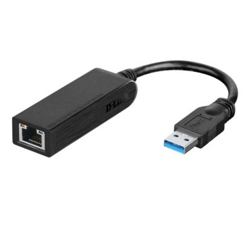 Мрежови адаптер D-Link DUB-1312, USB 3.0 А(м) към LAN (RJ-45), 1000Mbps | JAR Computers D-Link DUB-1312 USB 3.0 Gigabit