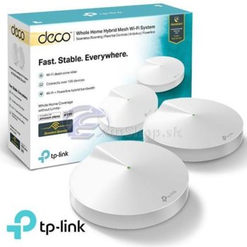 Access point/Аксес пойнт TP-Link Deco P7 (2-pack), 2.4GHz (400 Mbps)/5GHz (867 Mbps), 2x LAN/WAN 1000Mbps порта, 4 вътрешни антени на всеки модул Deco | JAR Computers TP-Link Deco P7 2pack