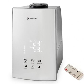 Овлажнител Rohnson R 9504, капацитет на овлажняване: до 350 мл./ч., за помещения до 45 кв. м., подвижен резервоар с вместимост 5 л, дистанционно, 35W | JAR Computers Rohnson R 9504