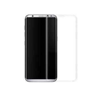 Протектор от закалено стъкло /Tempered Glass/ за Samsung Galaxy S8 Plus 52292, бял, дебелина 0.3mm | JAR Computers Tempered Glass for Galaxy S8 Plus бял 52292