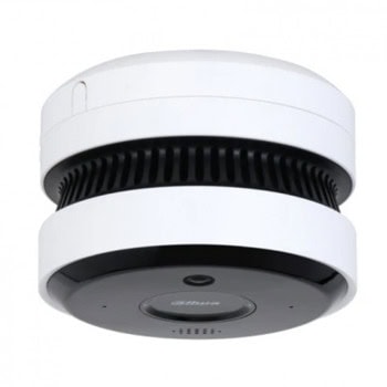 IP камера Dahua DHI-HY-SAV849HAP-E, куполна камера, детектор за пожар, 5Mpix(2688x1520@30fps), 2mm обектив, H.265+/H.265/H.264+/H.264, IR осветление (до 20m), PoE, MicroSD слот до 256GB, вграден микрофон и високоговорител | JAR Computers Dahua DHI-HY-SAV849HAP-E