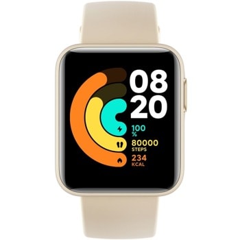 Смарт часовник Xiaomi Mi Watch Lite, 1.4" (3.56 см) TFT сензорен дисплей, Fitness Tracking, 5ATM, до 9 дни живот на батерията, бежов image