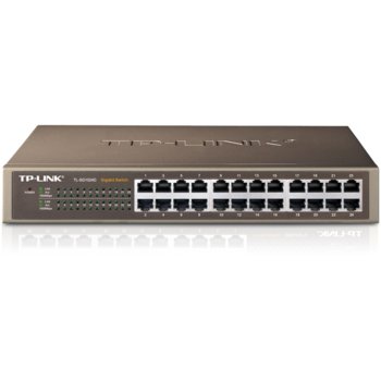 Суич TP-Link TL-SG1024D, 1000Mbps, 24Port | JAR Computers Switch TP-Link TL-SG1024D
