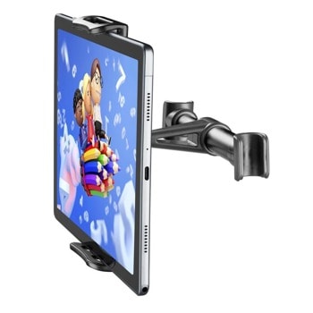 Стойка за таблет Cellularline Car Cinema, универсална, за кола, за макс размер 12.5" таблети, черна | JAR Computers Cellularline Car Cinema