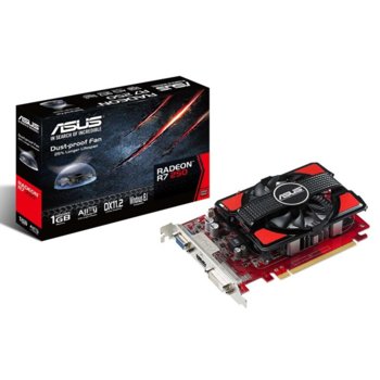 Видео карта AMD R7 250, 1GB, ASUS R7250-1GD5, PCI-E3.0, DDR5, 128bit, HDMI & DVI | JAR Computers ASUS R7250-1GD5 1GB DDR5 PCI-E 3.0